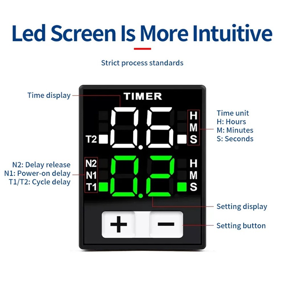 High Performance 220V Timer Relay with Enhanced Exact for Precision Timing