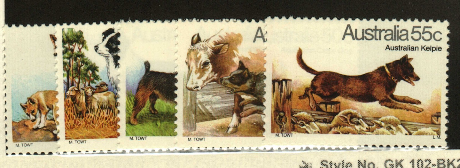 Australia #727-31 MNH Dogs