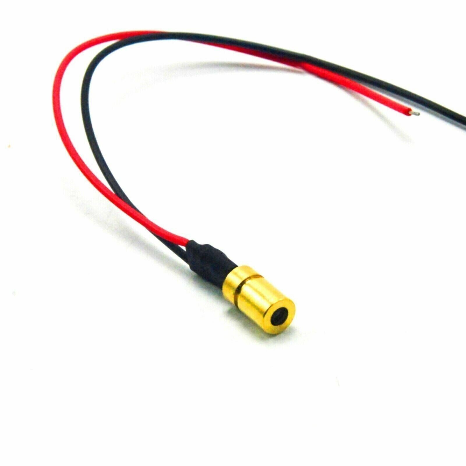 5pcs 635nm 5mW Red Dot Focusable Laser Diode Module 3V Brass LED