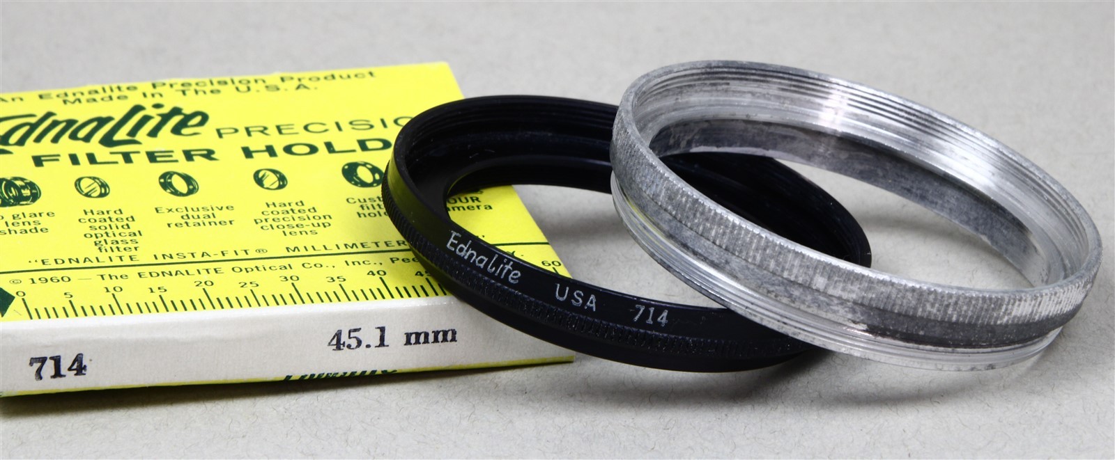 45.1mm FEMALE Thread to Series VII 7 EDNALITE #714 Filter Holder/Adapter w/Ring