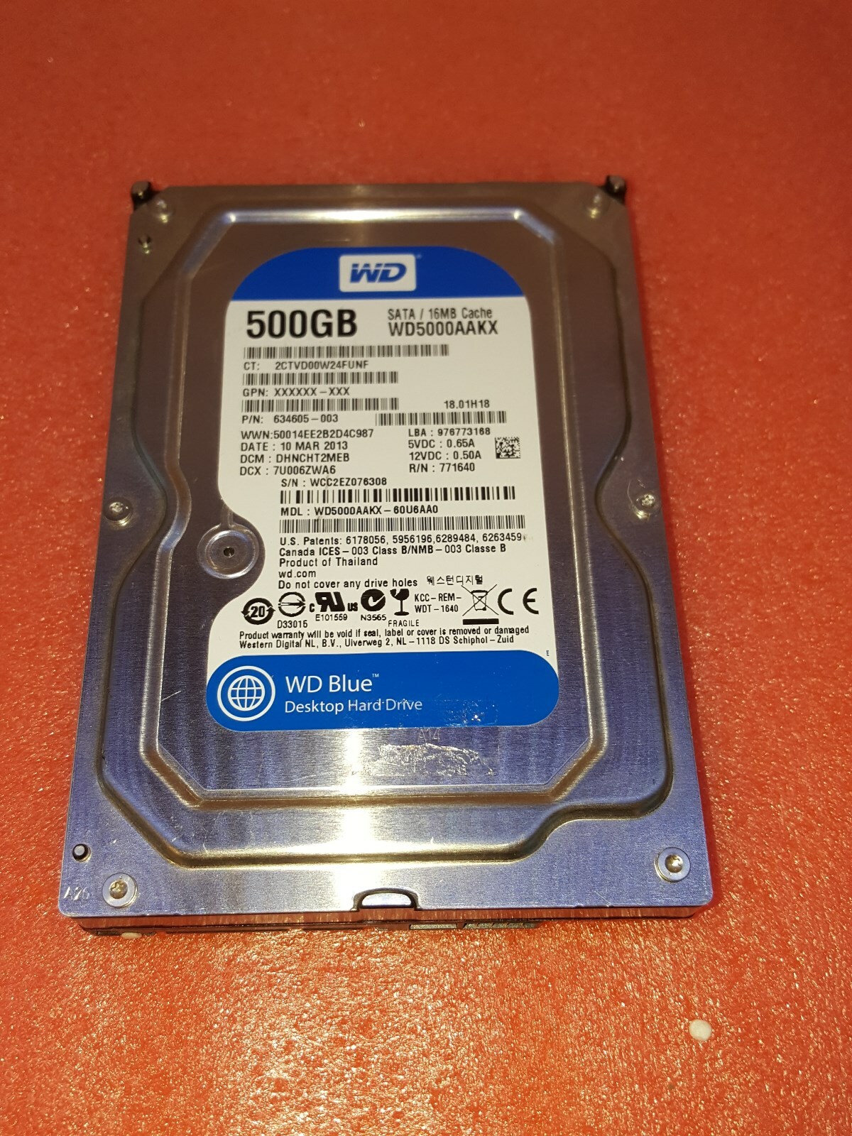 HP Pavilion p6-2142 - 500GB Hard Drive Windows 7 Professional 64 Bit Loaded