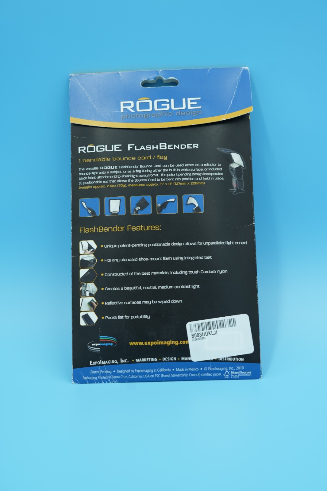 Rogue FlashBender Bendable Bounce Card - Flash Bender (open Box)
