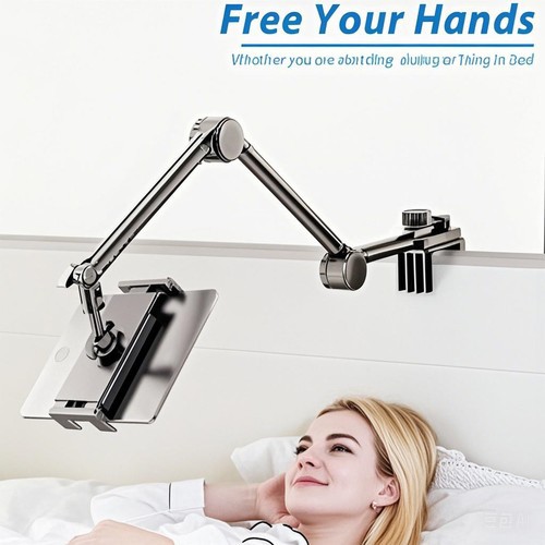 Phone Tablet Holder Stand Bed Desk Mount for IPhone IPad Adjustable 360 Rotation