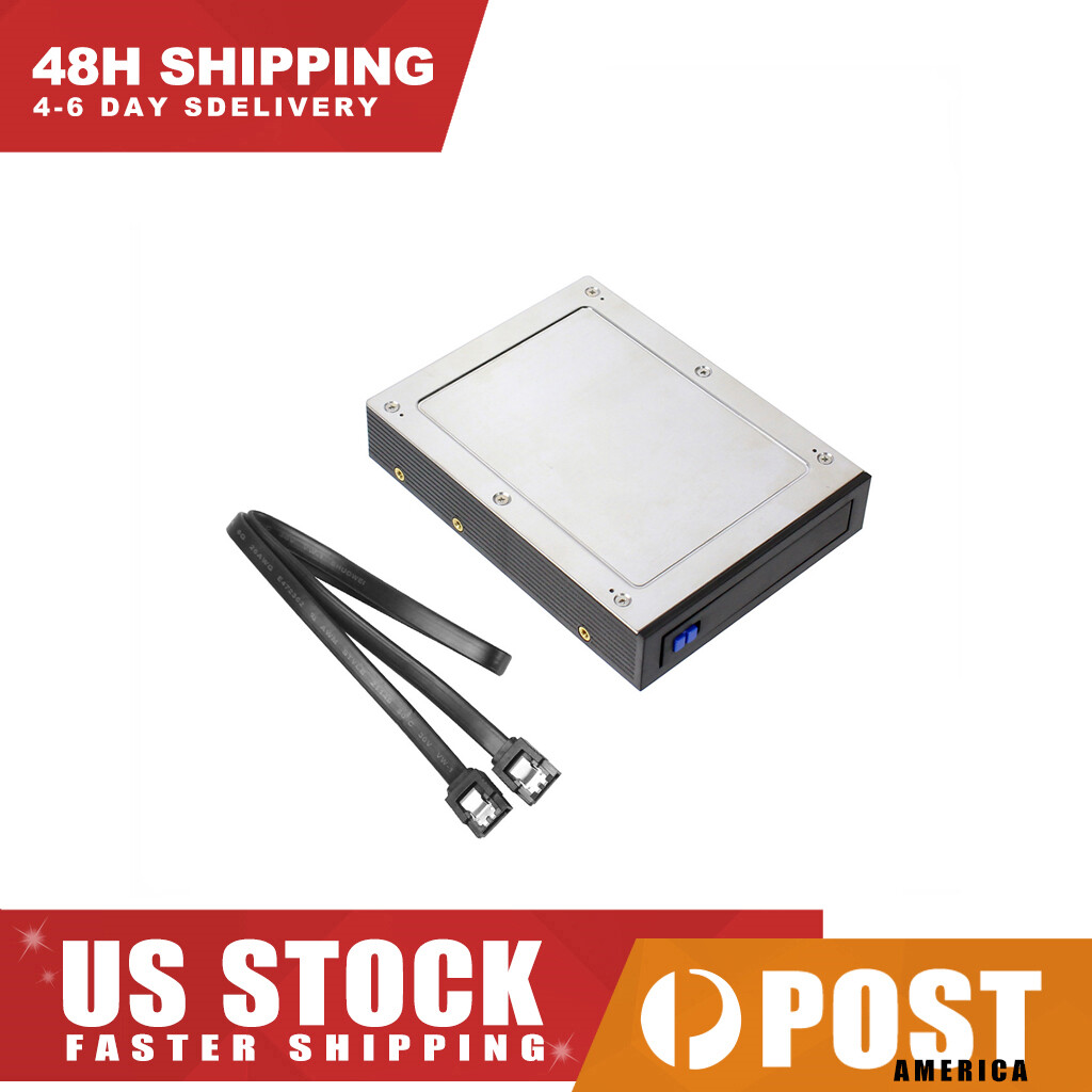 2.5" Internal Floppy Bay For HDD SSD Hard Drive SATA III Tray-Less Mobile Rack