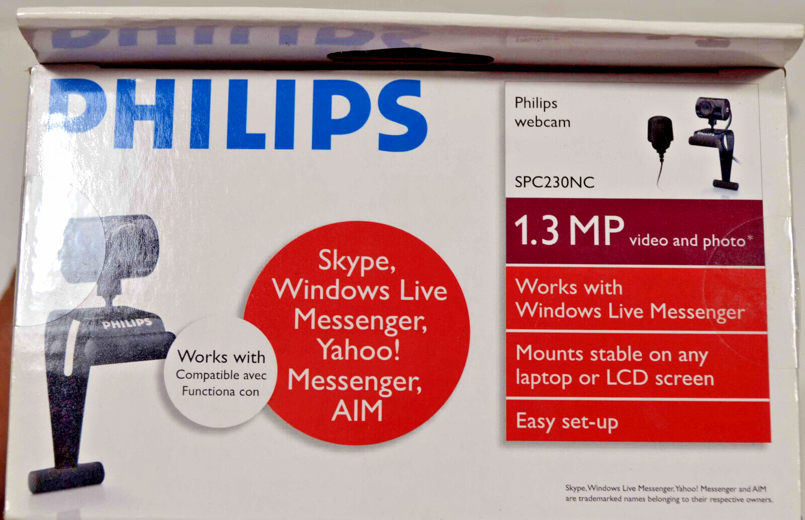 New Philips Webcam 1.3MP Model SPC230NC - Video Chatting at your computer!