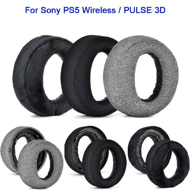 Replacement Ear Pads Earmuffs Soft for Sony PS5 Pulse 3D Wireless Headset Parts