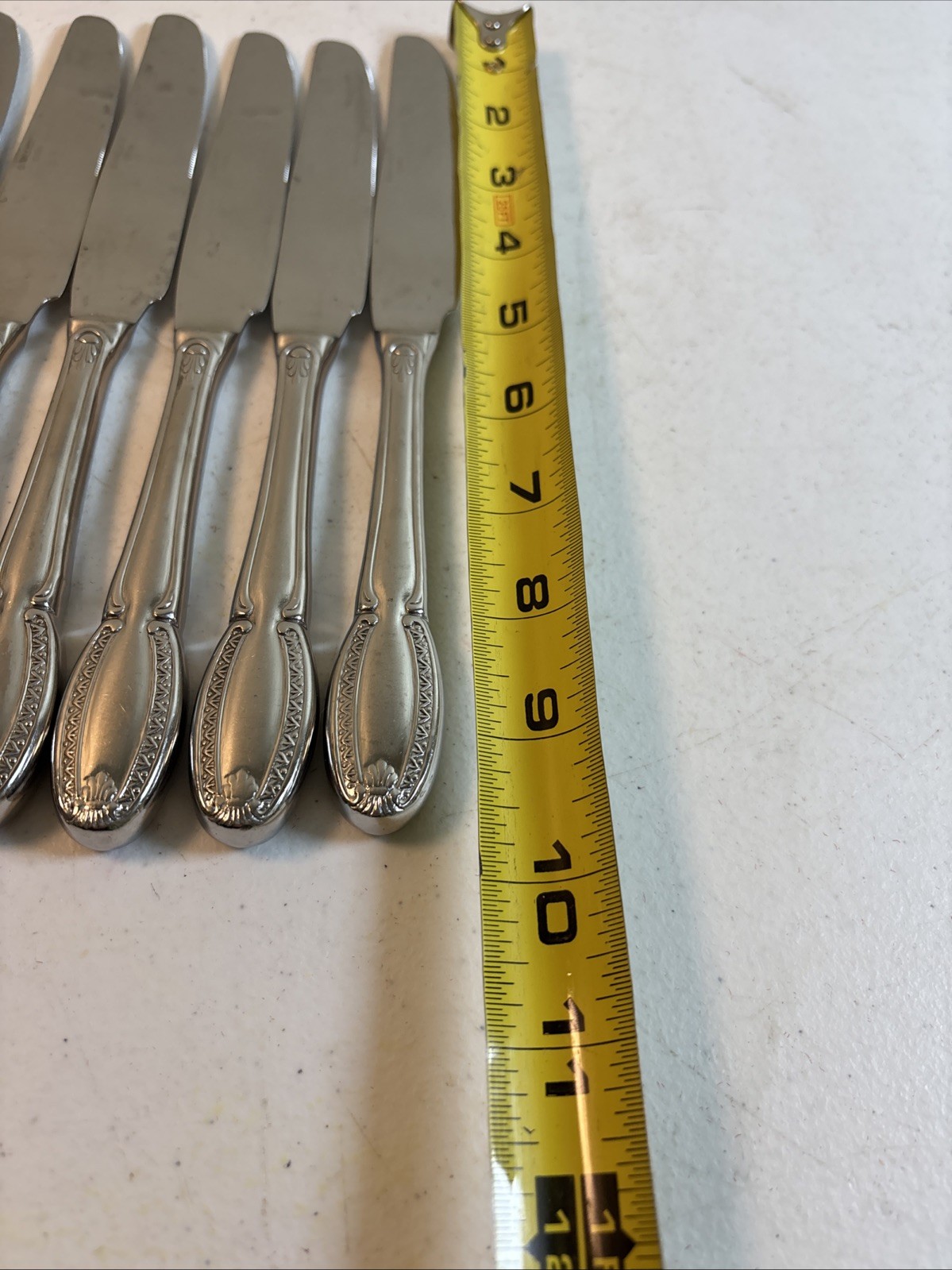 Wallace VENETIAN 18/10 Stainless Flatware Glossy Dinner Knives 8pc