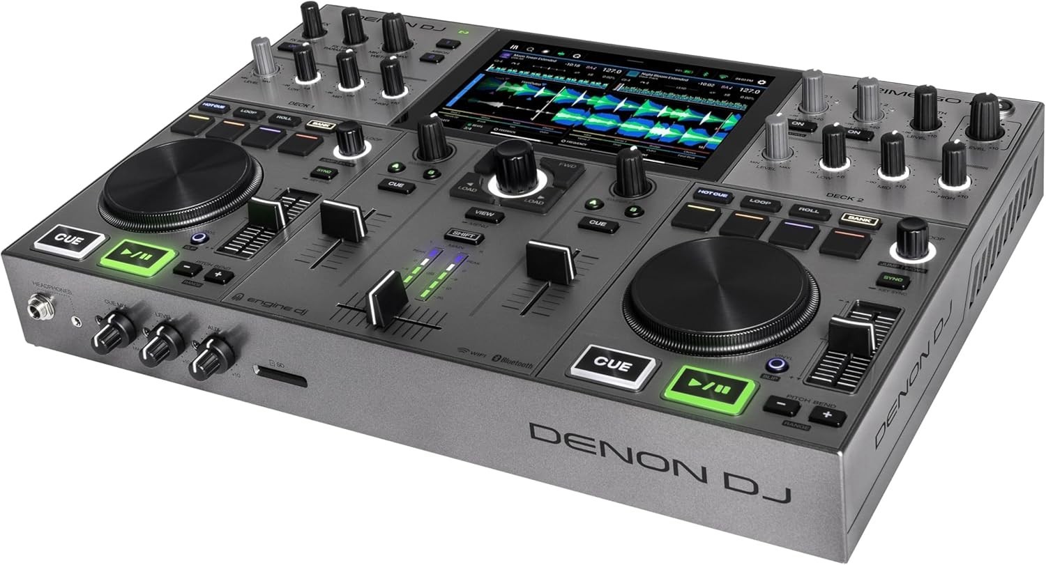 Compact PRIME GO+ DJ Controller with 7" Touch Screen & 100+ Million Track Access