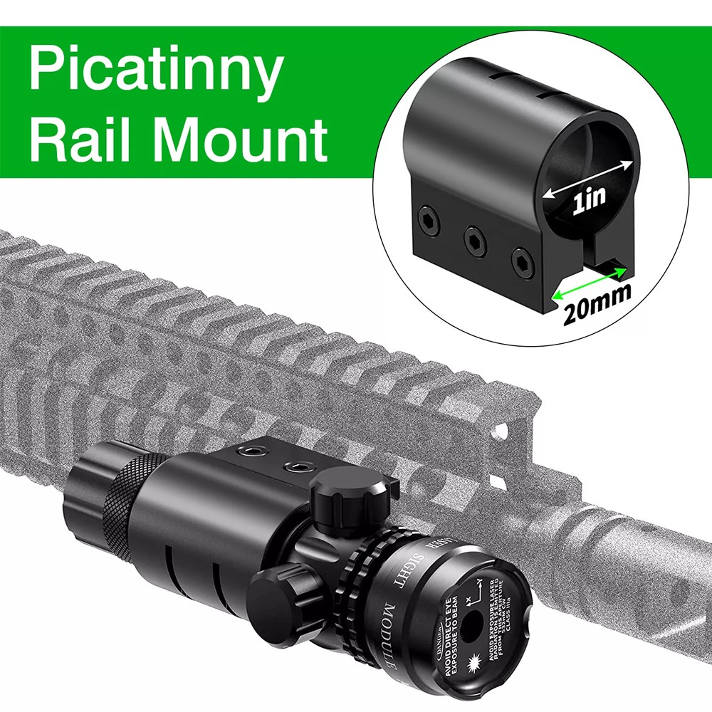Green Laser Sight Rifle Dot Scope Laser Remote Switch Rail Barrel Mount ASN