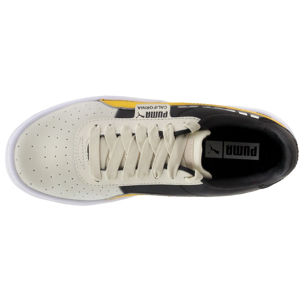 PUMA California Tol Logo Lace Up Womens Off White Sneakers Casual Shoes 370315-