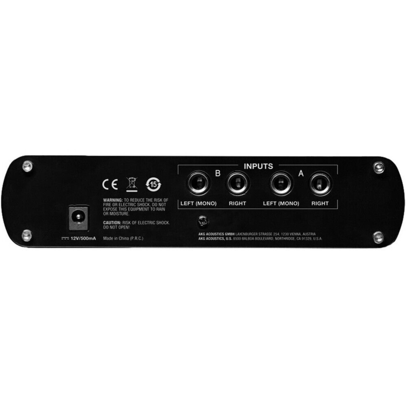 AKG HP4E 4-Ch 4-Outlet Headphone Amplifier & Volume Control & Universal Adapter