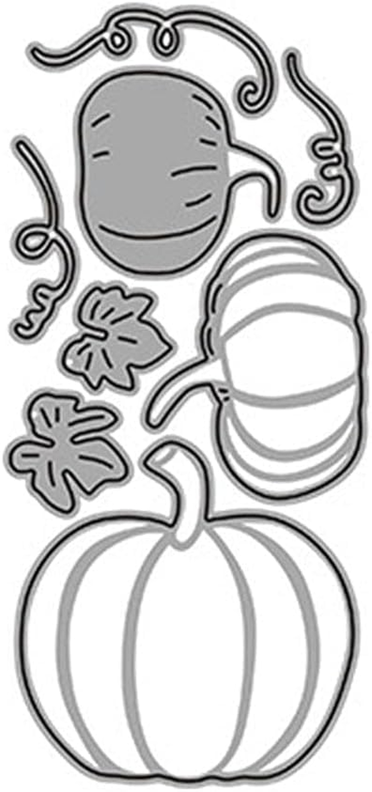 1Pc Silver Pumpkin Metal Die Cuts Pumpkin Heads Party Cutting Dies Halloween ...
