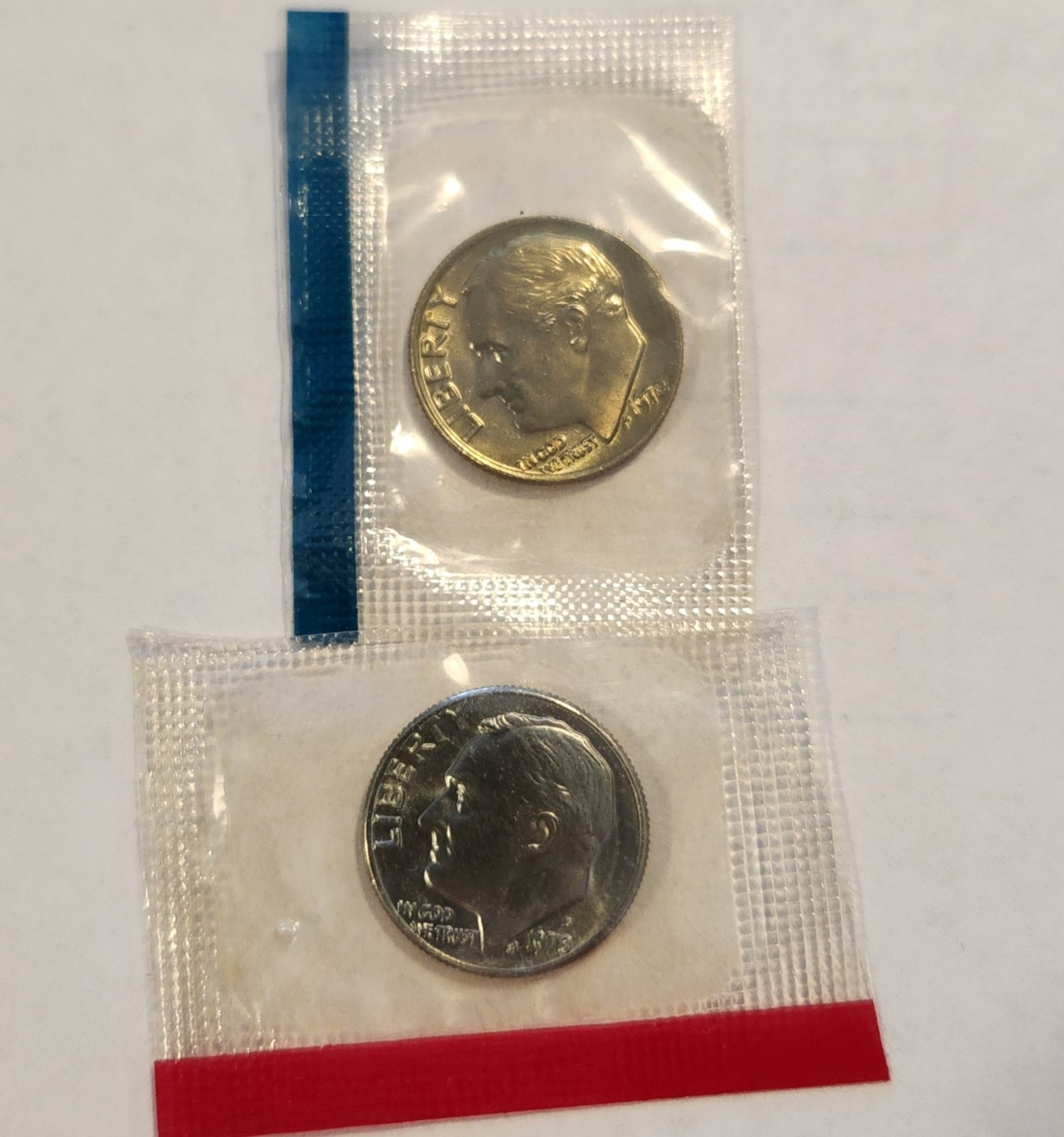 1978 P&D Roosevelt Dimes in Mint Cello
