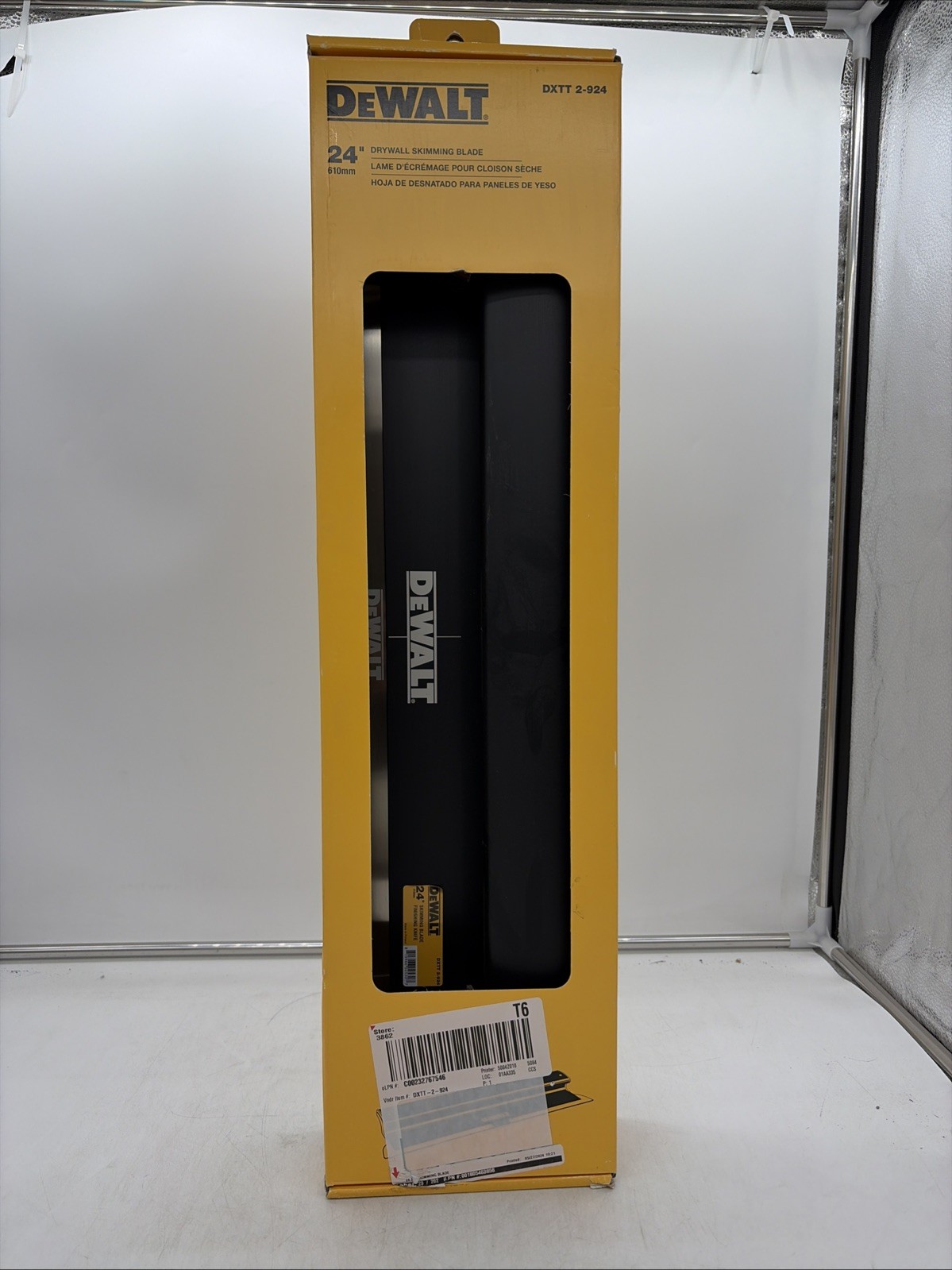 DEWALT 24" Drywall Skimming Blade Finishing Stainless Steel