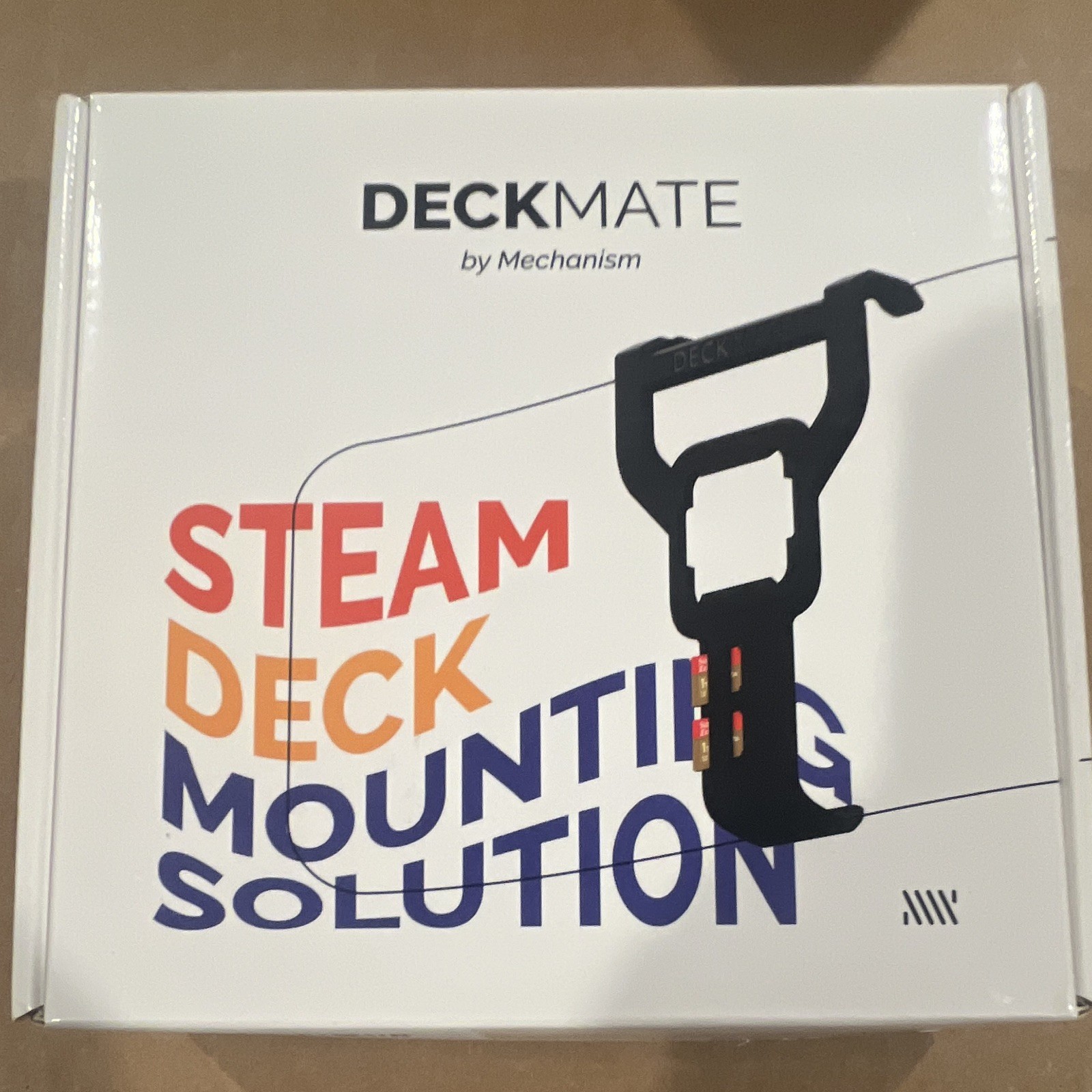 Deckmate DM1100 Mount for Valve Steam Deck Console, Black Plastic, Mountable