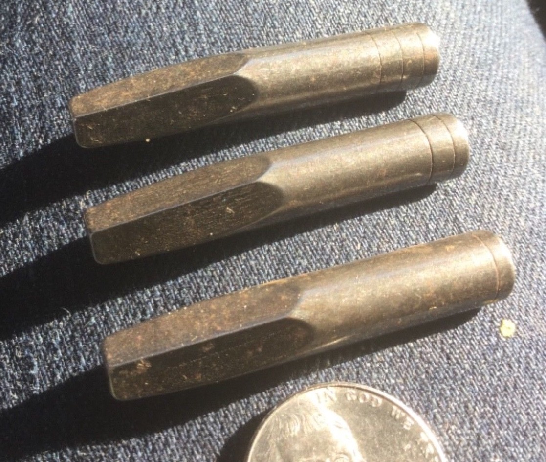 set of three 3 jacobs chuck jaws old stock