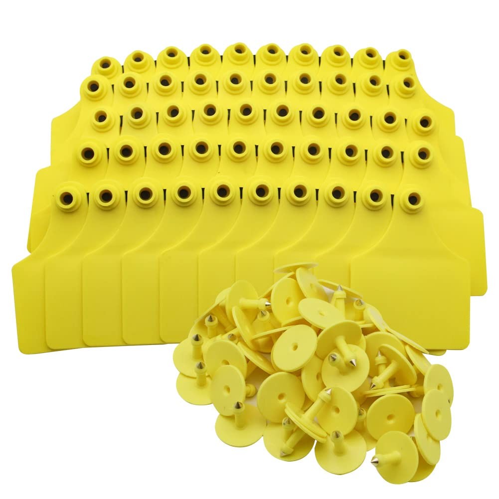 Cattle Ear Tags TPU Blank 100PCS Oversize Big Livestock Cow Ear Tags