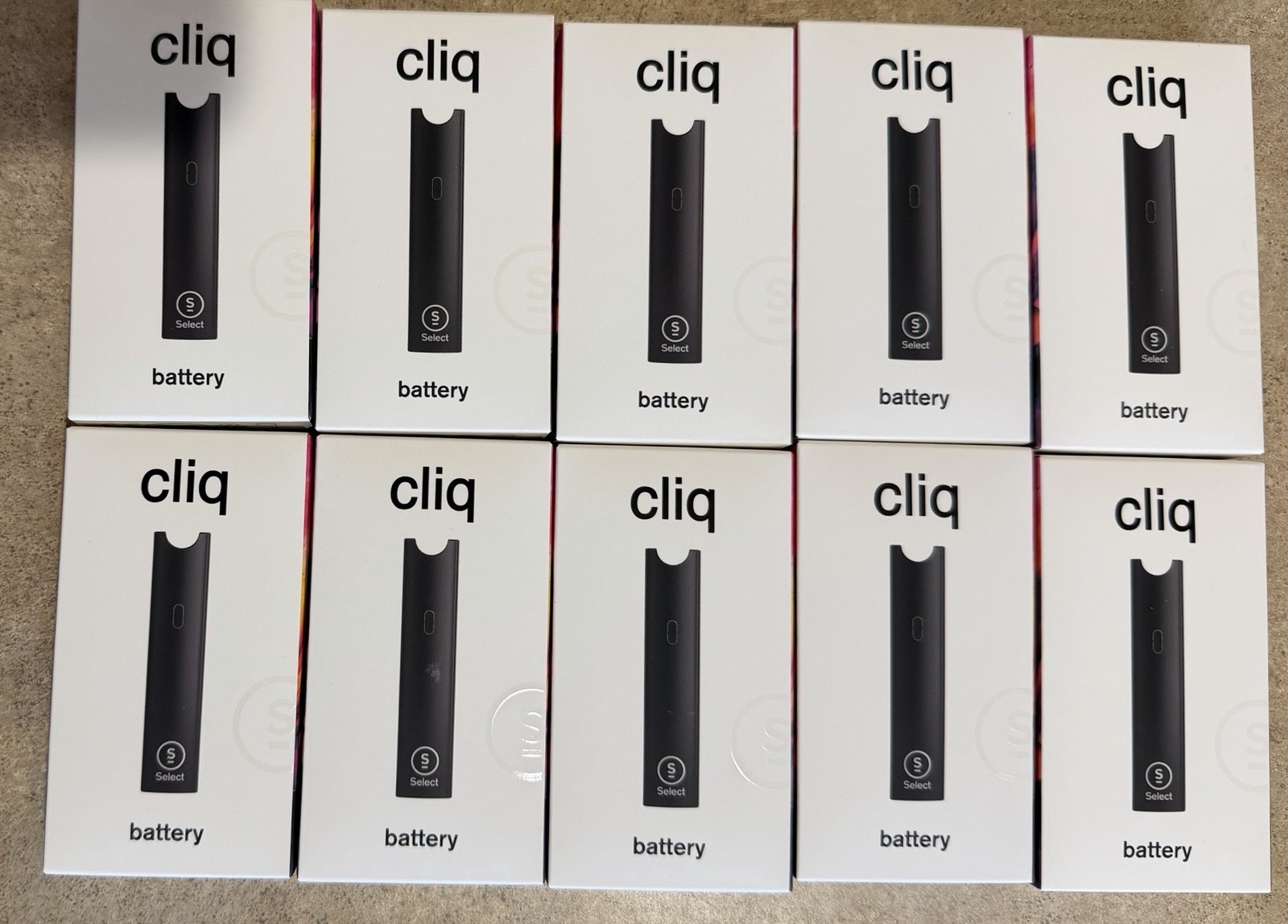 Cliq Pod Battery by Select (Rechargeable) Black NEW Lot Of 10