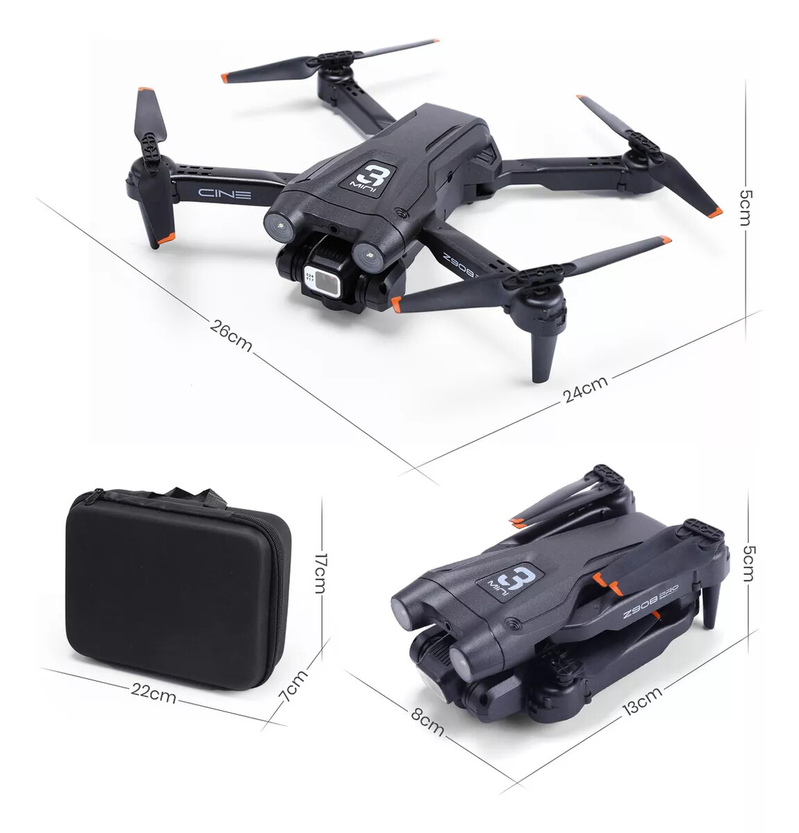 Deerc D96 4K HD Dual Camera RC Drone FPV Foldable Quadcopter Smart Obstacle usa