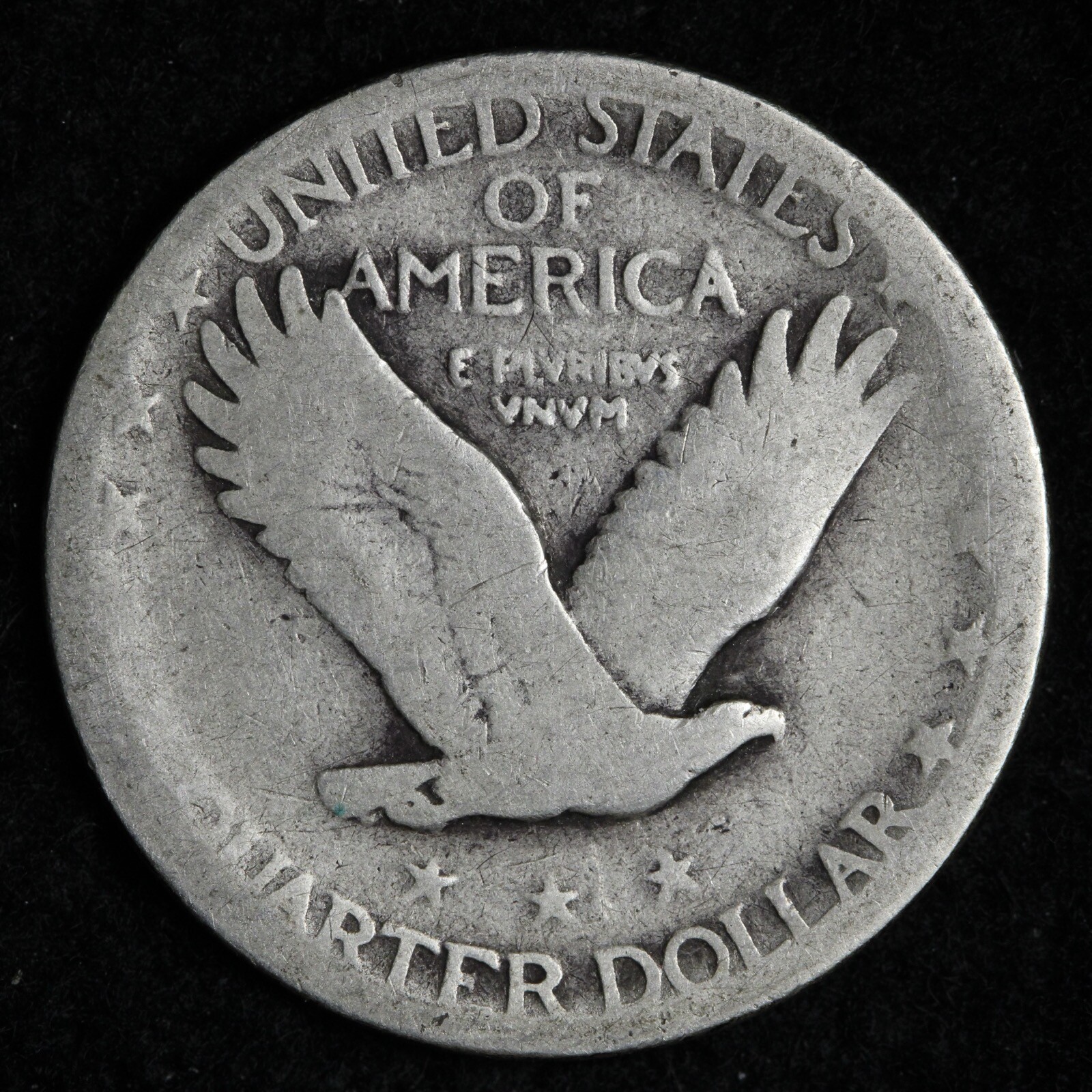 1925 Standing Liberty Silver Quarter E290 WM