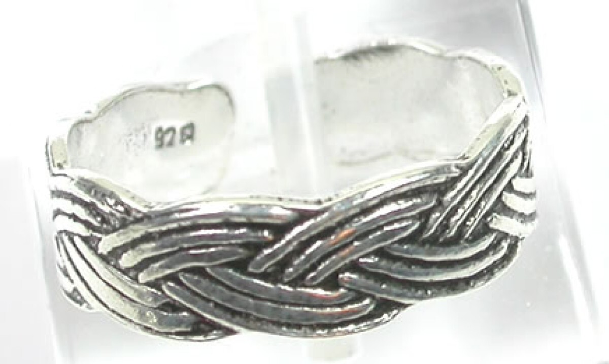 Braided Sterling Silver Toe Ring