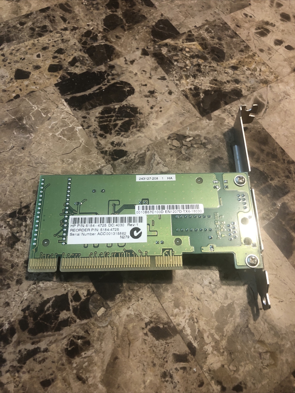 HP PCI ETHERNET CARD 5184-4725