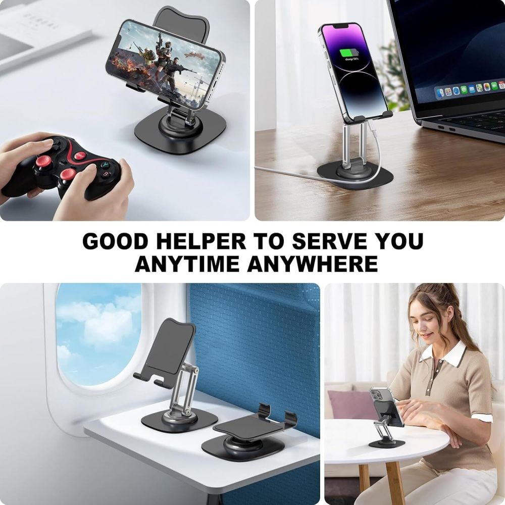 360° Rotating Universal Foldable Adjustable Tablet Stand Desk Phone Holder Mount