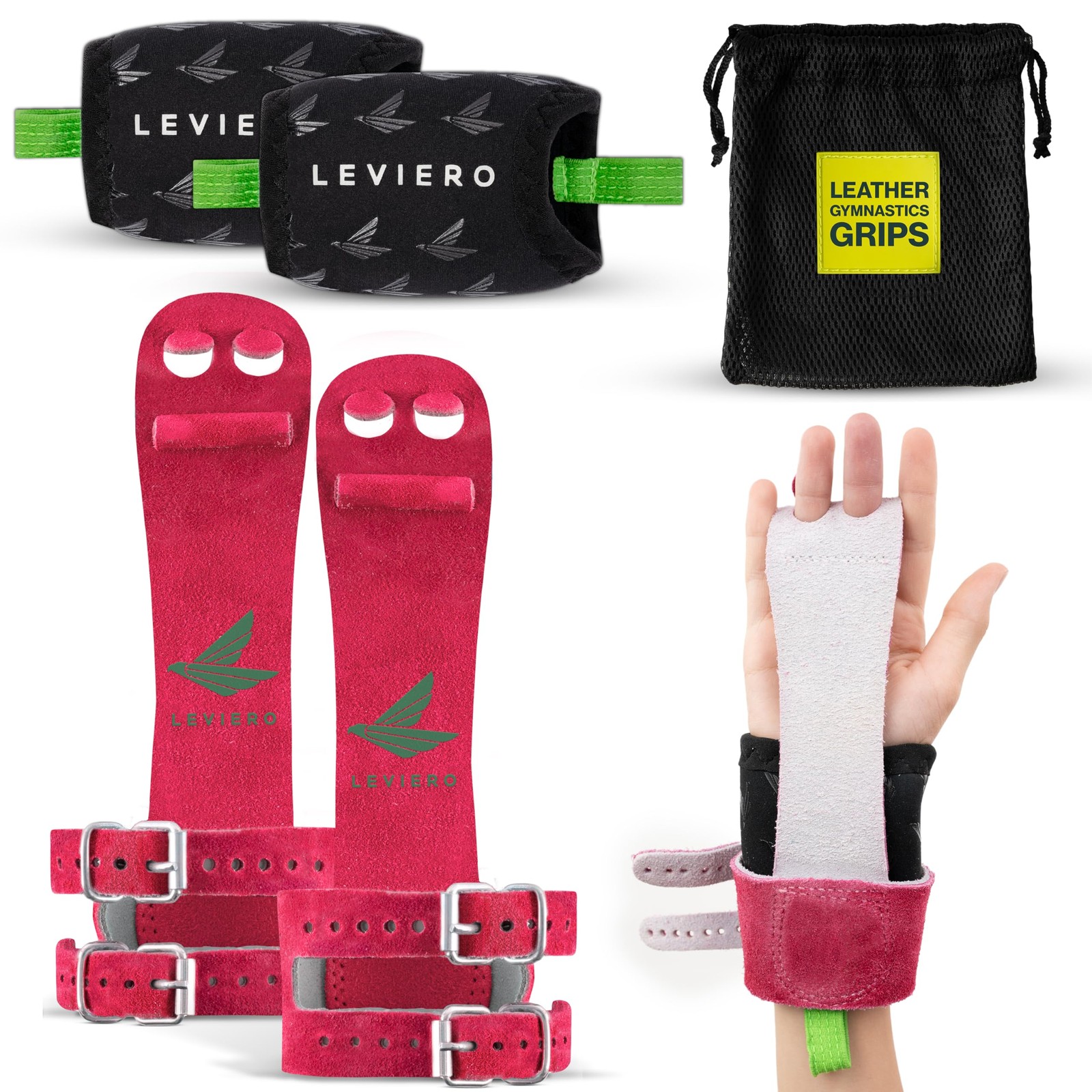 Gymnastics Grips Set Narrow Squeeze, Grips for Gymnastics Girls, Dowel Grips ...