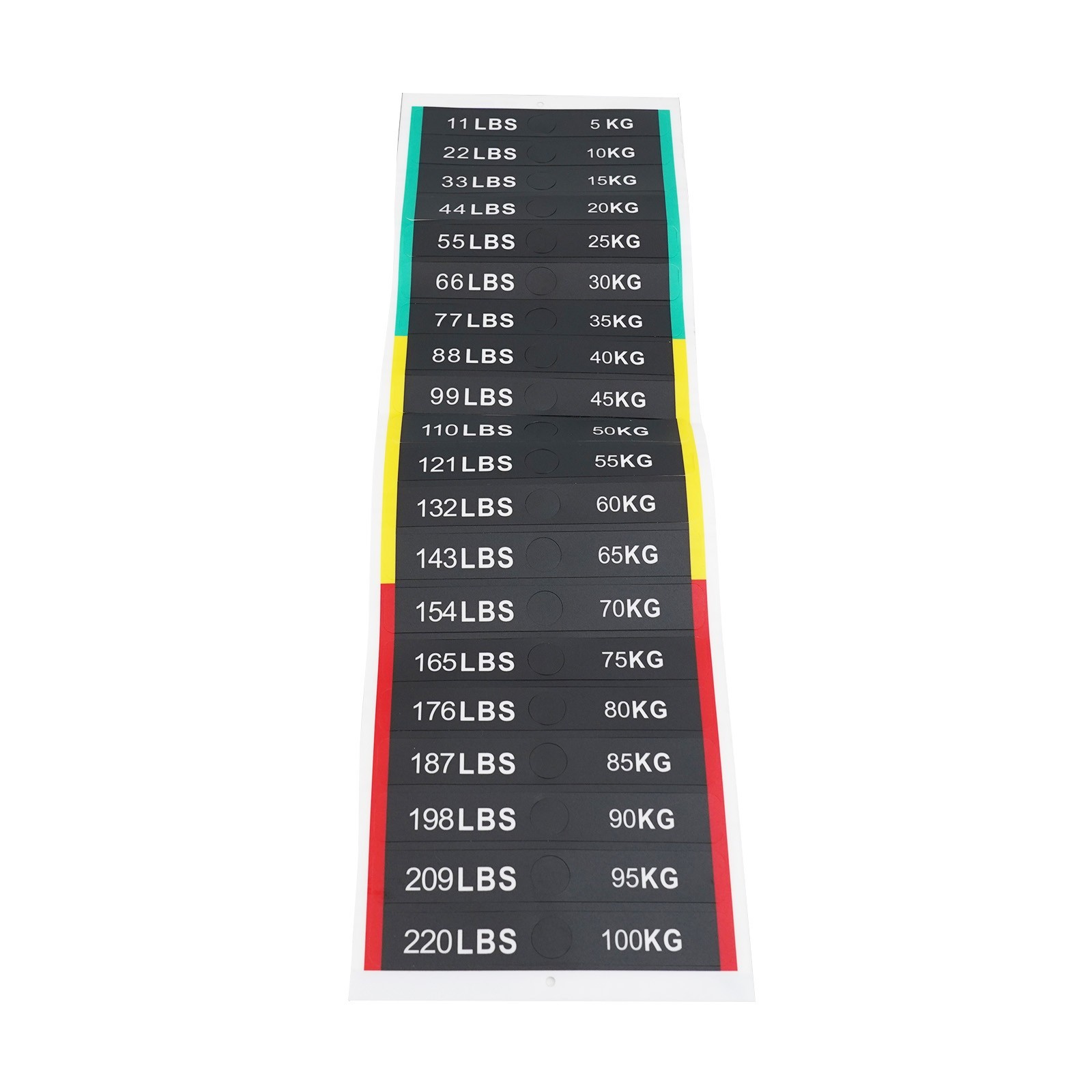 Upgrade Your Workout Session with Clear Weight Identification Stickers