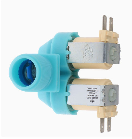 Dual Port Water Inlet Valve C-225 19-a01 Compatible with Washing Machine