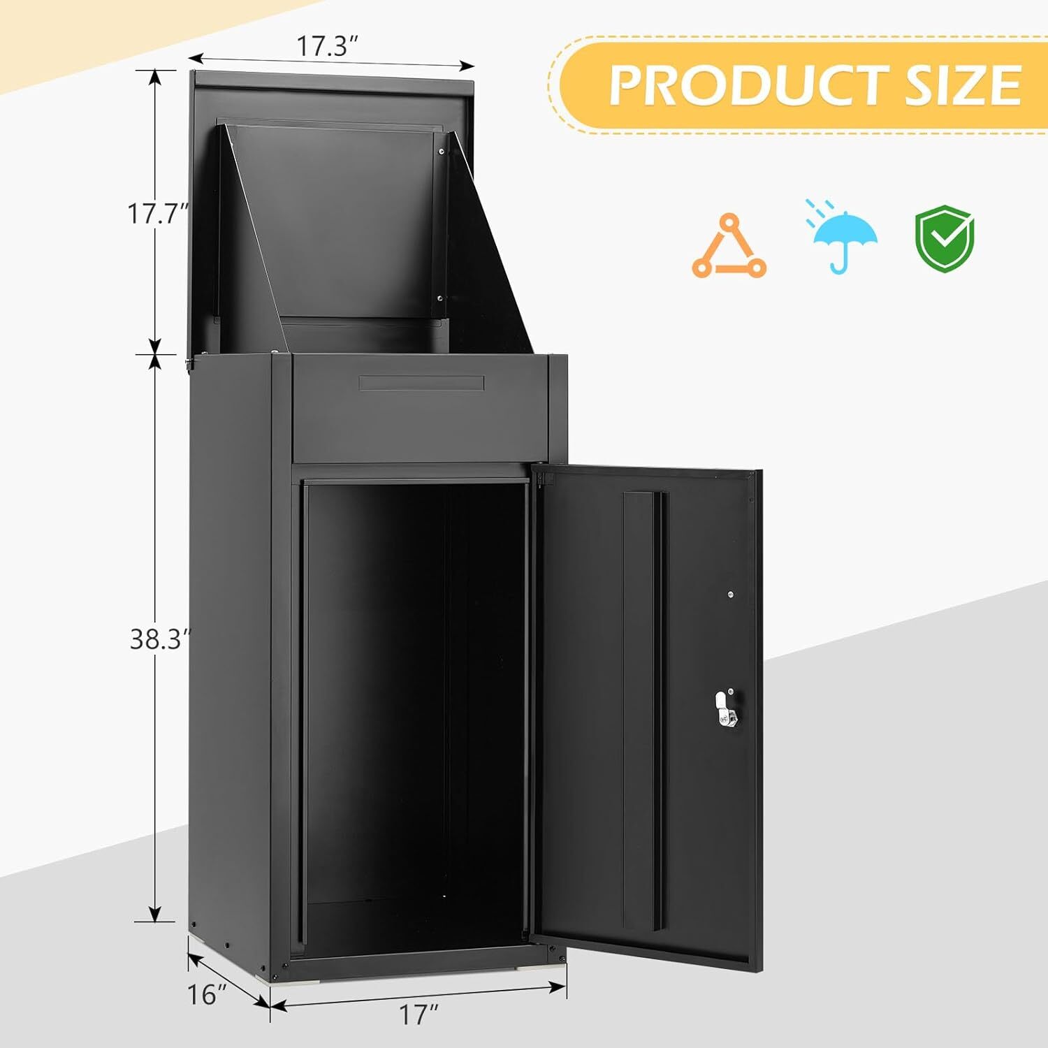 Large Package Delivery Box Storage Parcel Delivery Lockable Home Drop Container