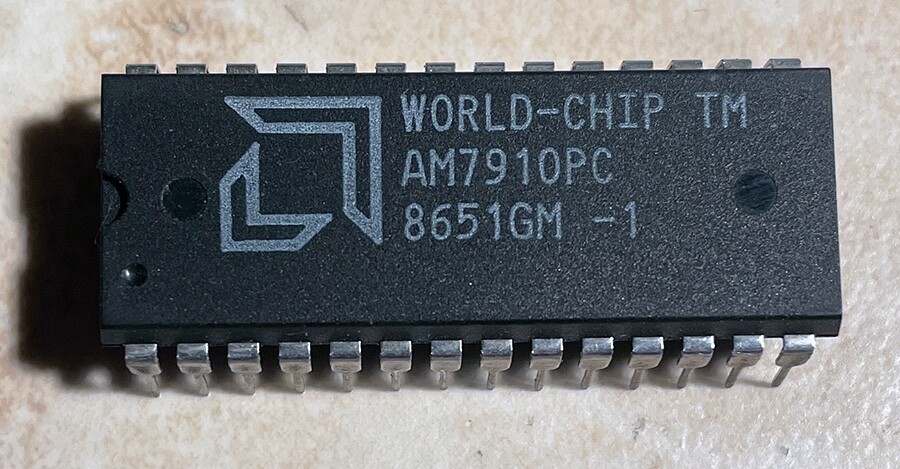 AMD AM7910PC 7910 World-Chip FSK Modem - NOS