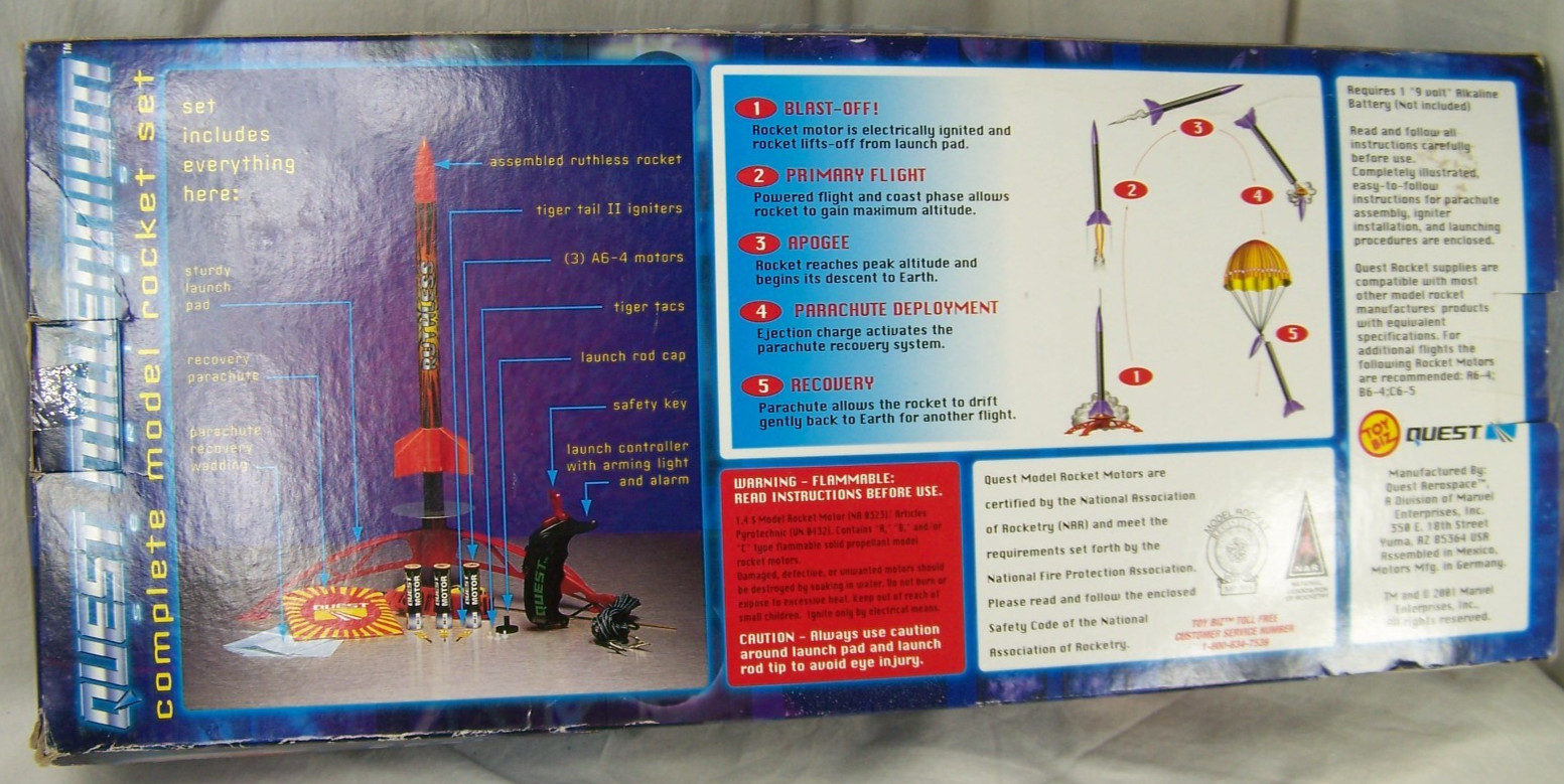 Quest Millenium S110 Model Rocket Kit Ready To Fly New in Box 🚀 🚀