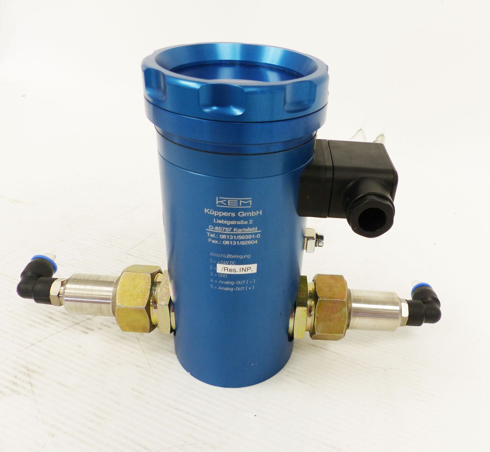 KEM Küppers TGM025.0-STD-E.PN10-1A Thermal Gas Mass Meter 25VDC -used-