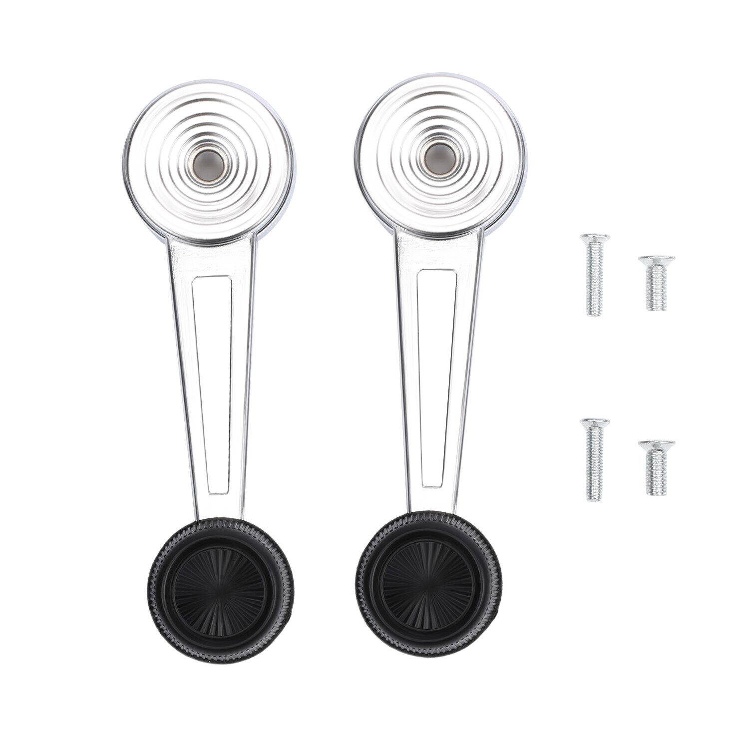 1 Pair Set Chrome Inside Interior Window Crank Handle NEW for Ford Pickup Truck