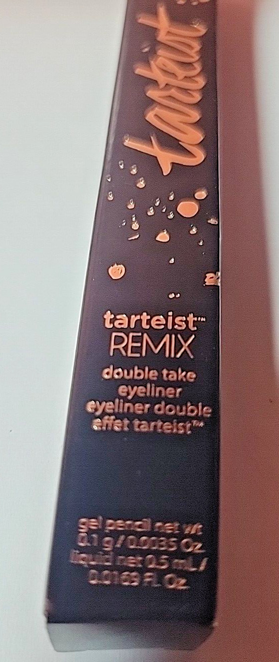 Tarte Tarteist Double Take Liquid Eyeliner Gel Pencil Duo (White Gold/Black) NIB