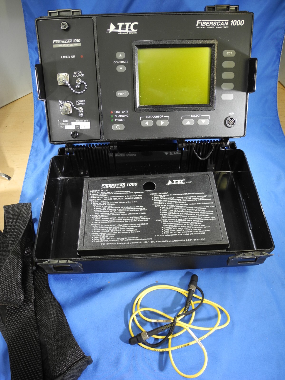 Telecommunications Techniques Corp. /TTC  FiberScan 1000 Fiber Optic Analyzer.