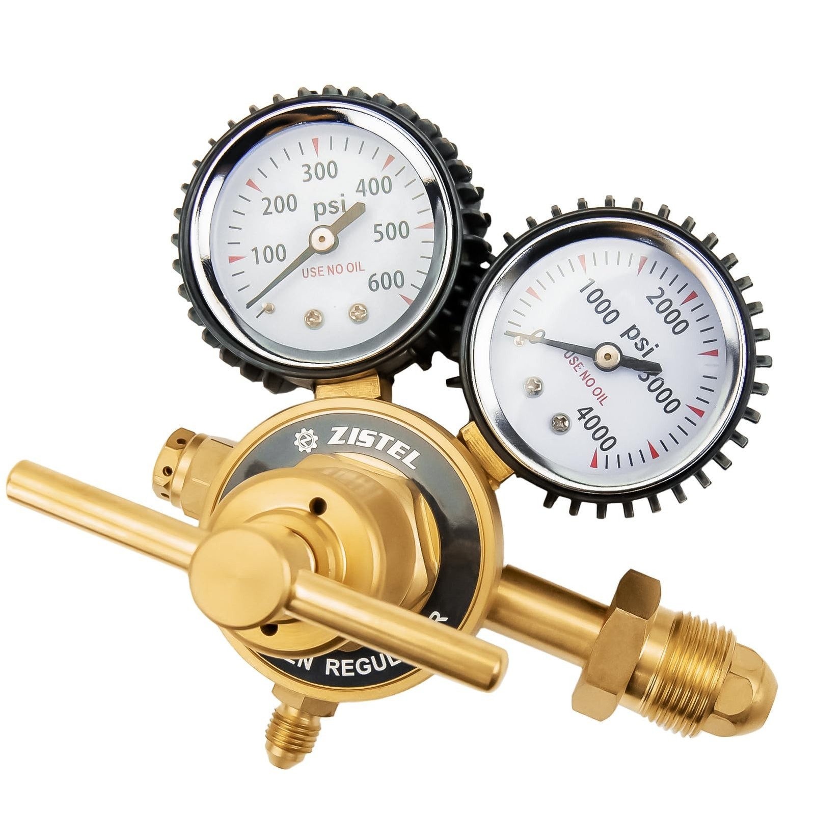 Nitrogen Regulator 0-600PSI Delivery Pressure CGA580 Inlet Connection and 1/4...