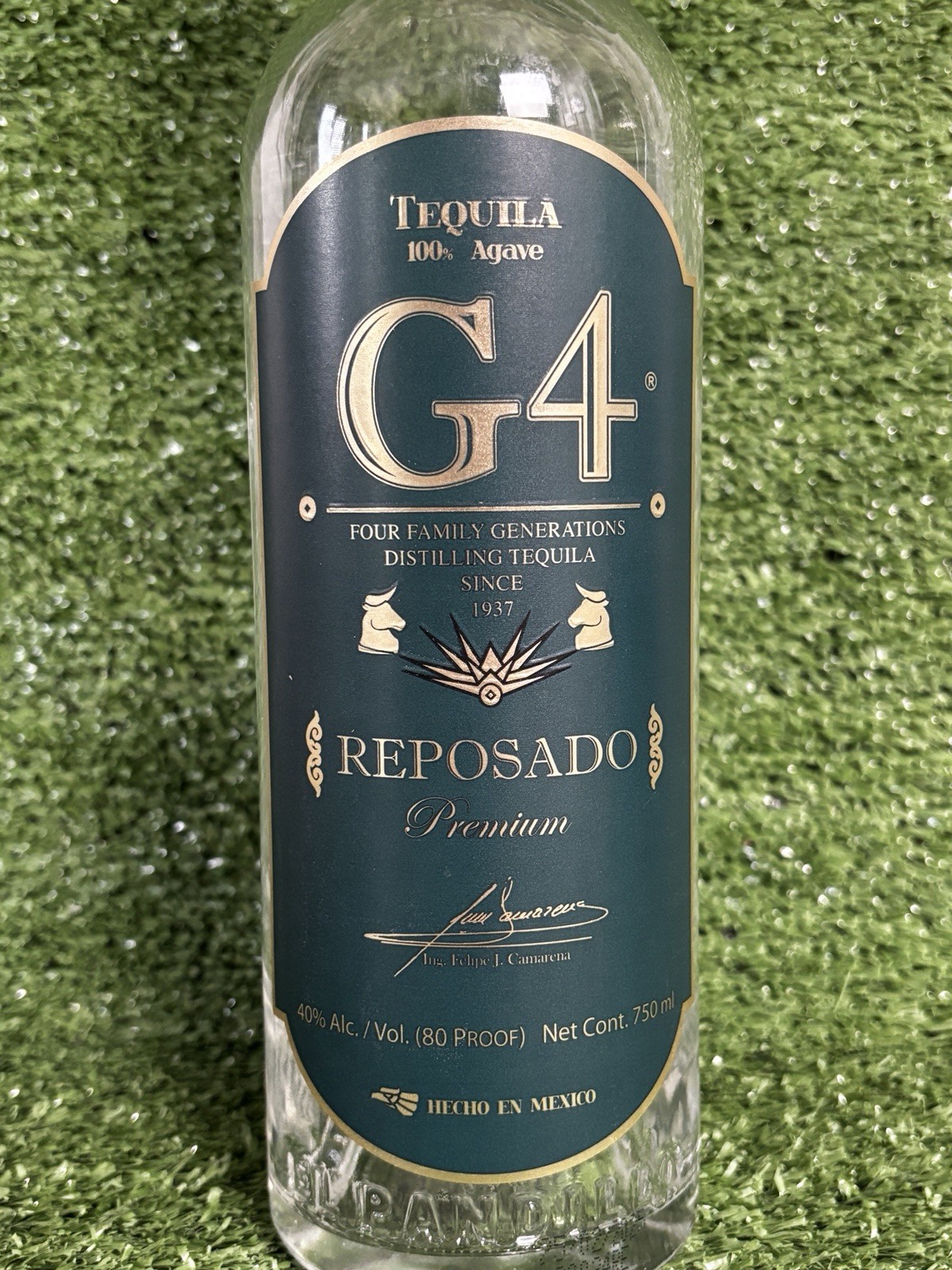 G4 Reposado Tequila Decorative Decanter Bottle