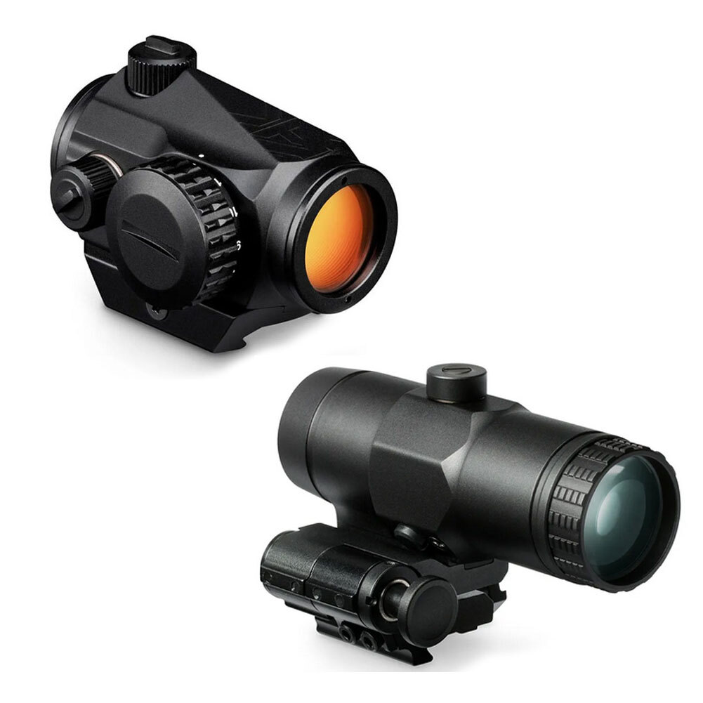 VORTEX Crossfire 2 MOA Red Dot Sight and VMX-3T Magnifier (CF-RD2+VMX-3T)