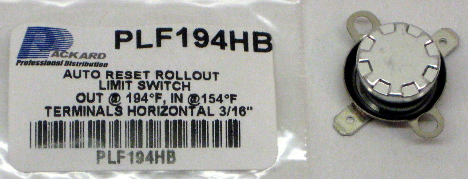 PLF194HB L194-40 Limit Thermostat Flush Mount For Furnace Unit Heaters