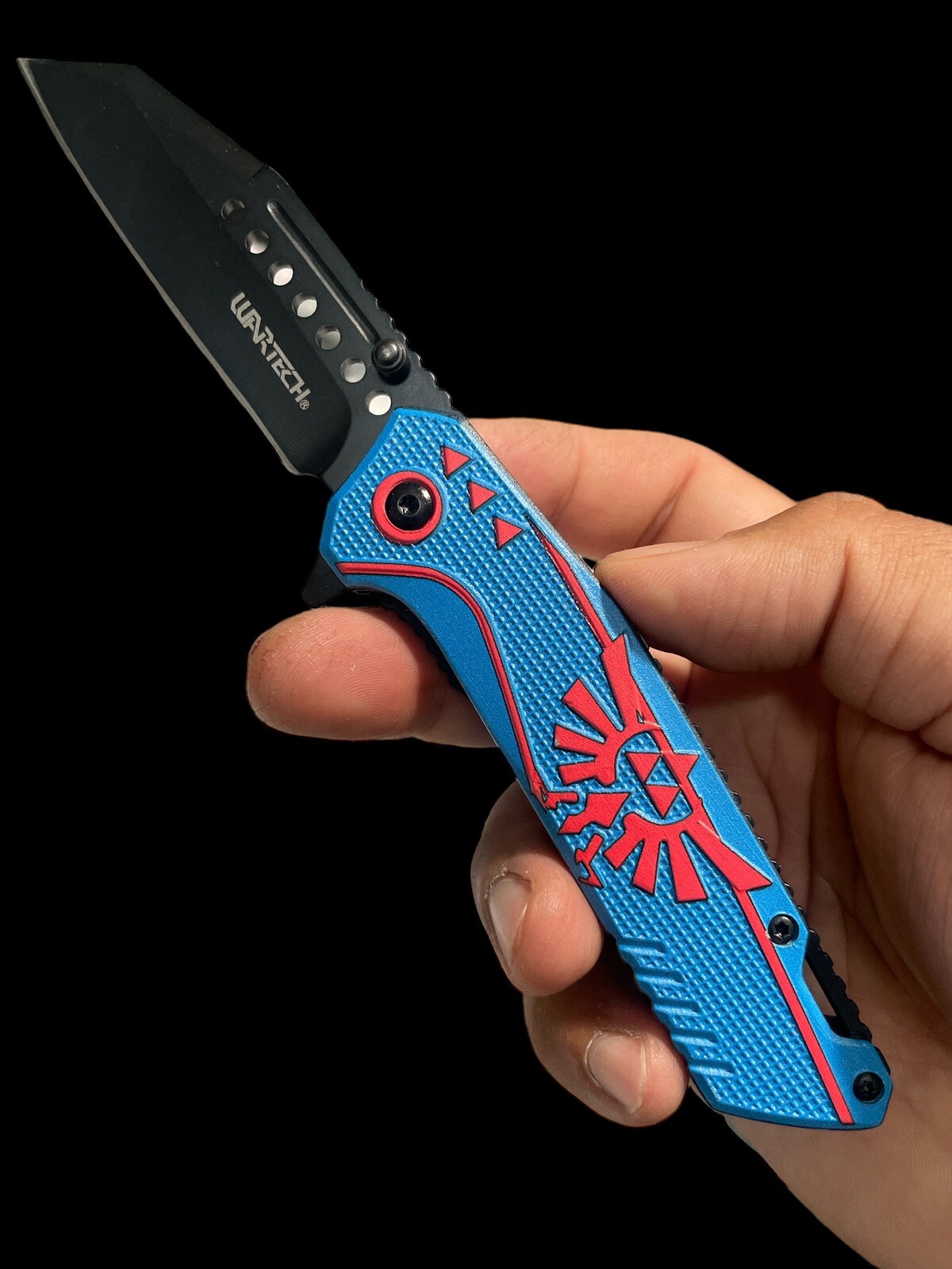 7.75" Spring Assisted Pocket Knife Legend  Zelda Knives Hunting Collect EDC BL