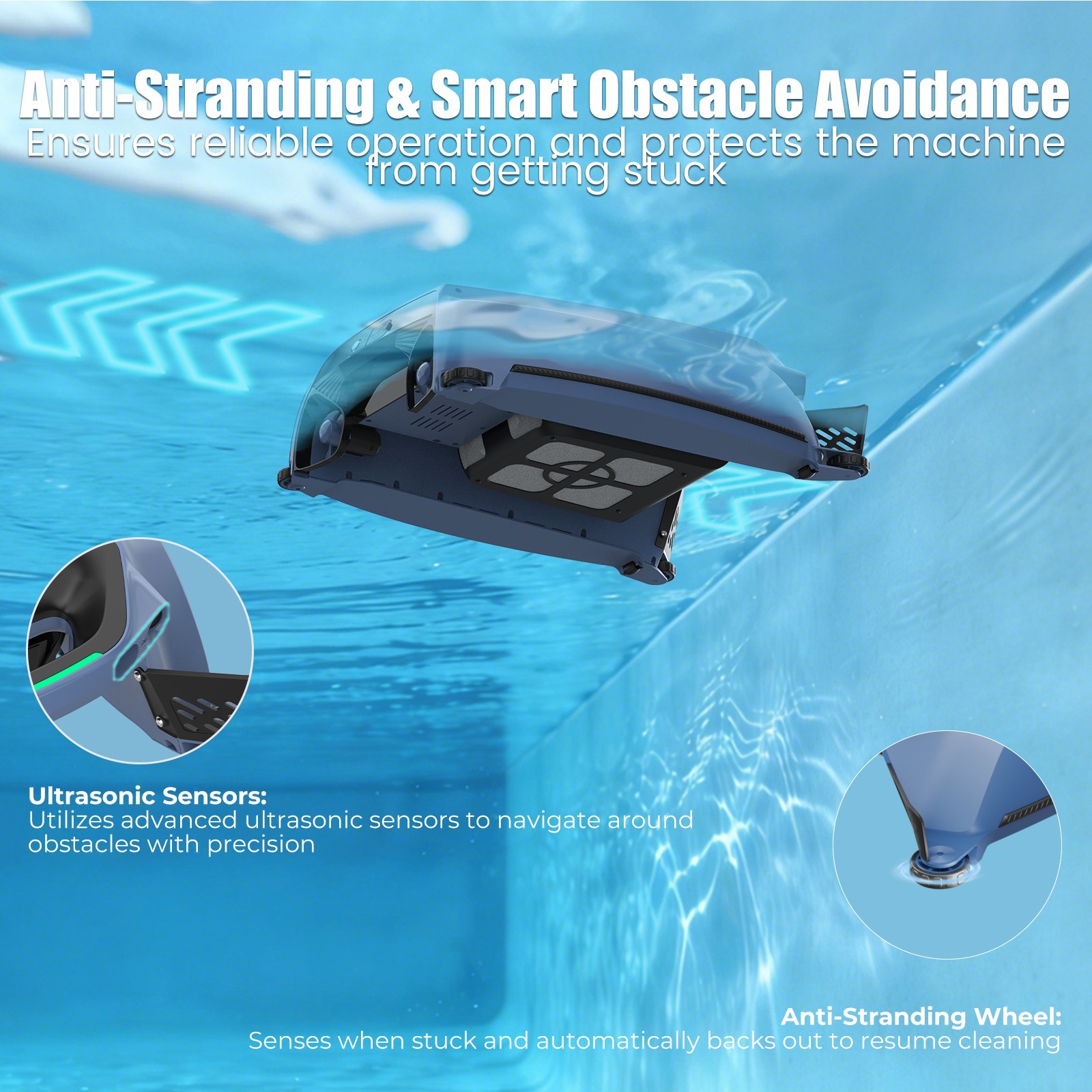 AIRROBO SP200 Solar Powered Robotic Pool Skimmer Automatic Pool Cleaner Robot