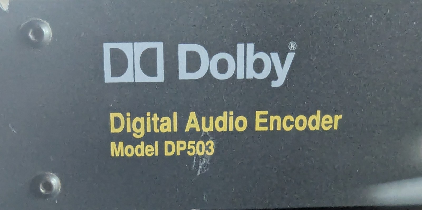 Dolby DP503 Digital Audio Encoder AC-2 Broadcast Rack Unit AES/EBU Working