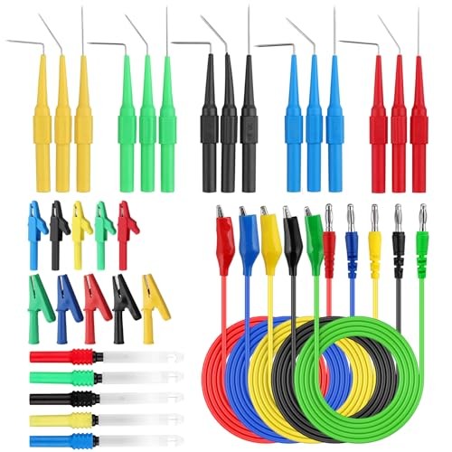 Back Probe Kit,35PCS Multimeter Test Leads with Piercing Probes & Clips | 3
