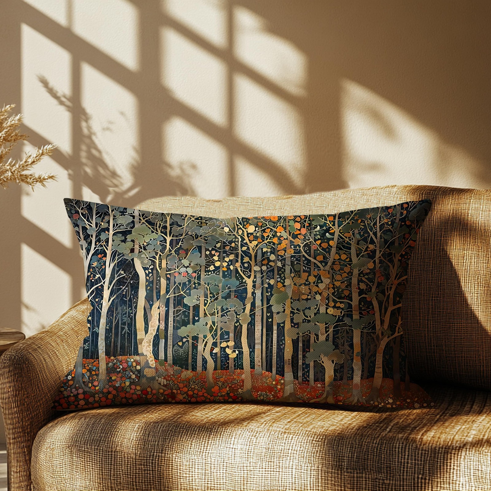 Pillow Covers 20x12 Double-Sided Rustic Autumn Forest Fall