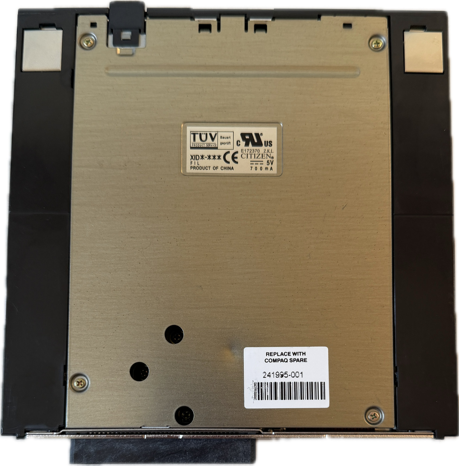 Slim 3.5-inch Floppy Disk Drive (FDD) for Laptop, CITIZEN E172370 aka LR102061