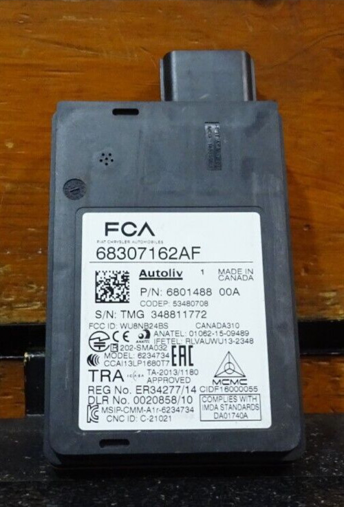 2019-2023 JEEP CHEROKEE REAR BLIND SPOT RADAR SENSOR MODULE OEM 68307162AF