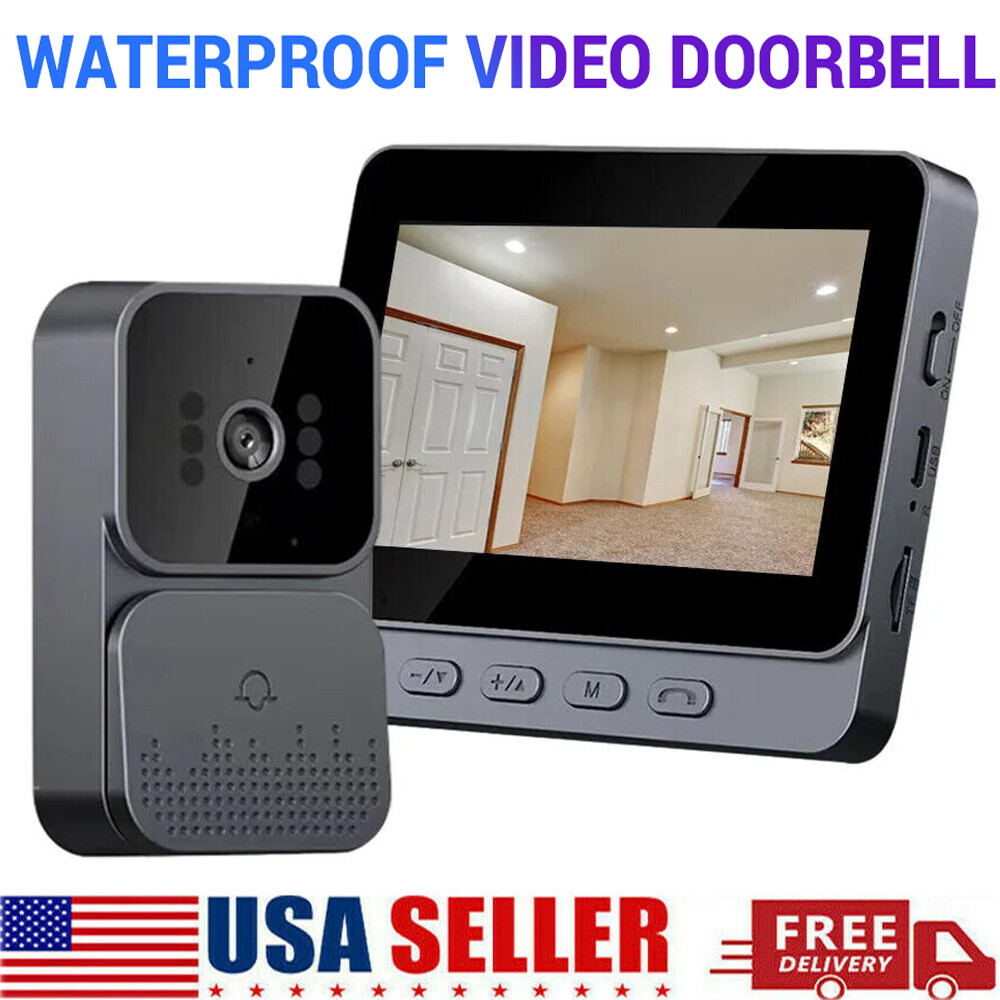 1080P 2.4G Wireless Smart Visual Intercom Video Doorbell Camera Monitor for Home