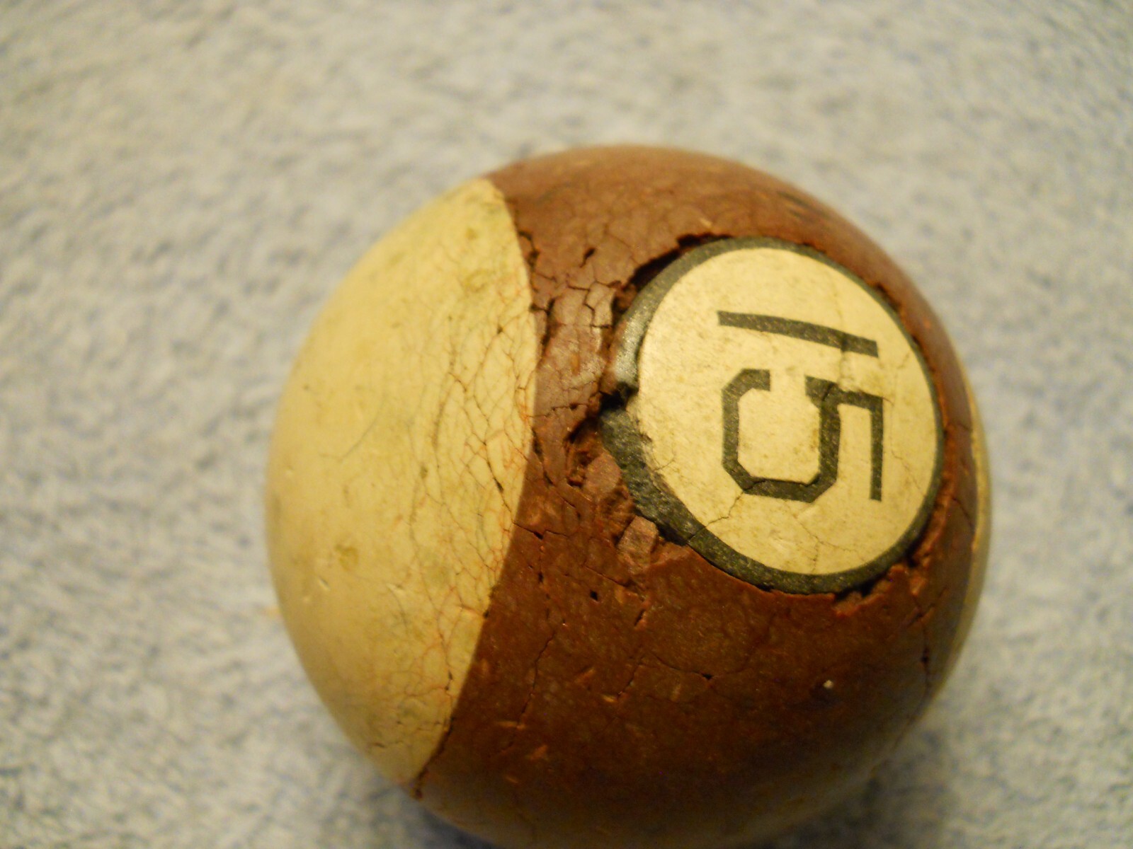 Vintage Clay Billiard Ball- #15